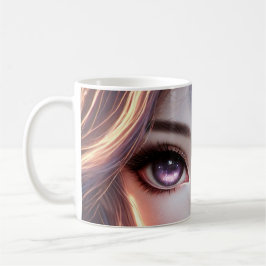 Taza De Café Diseño de Chica de gato bonito