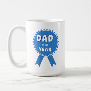 Taza De Café Diseño de Cinta del Premio Padre del Año