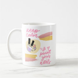 TAZA DE CAFÉ DISEÑO DE CITA DE NAILS