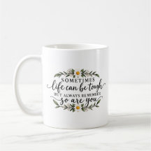 Diseño de cita inspiradora floral minimalista