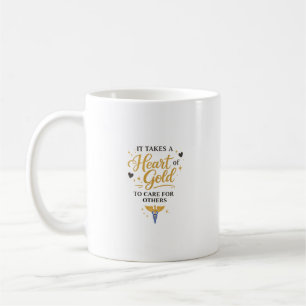 Taza De Café Diseño de cita inspiradora para médico con corazón