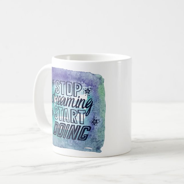Taza De Café Diseño de citas motivacionales para los logros (Anverso izquierdo)