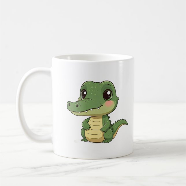 Taza De Café Diseño de cocodrilo para bebés (Izquierda)