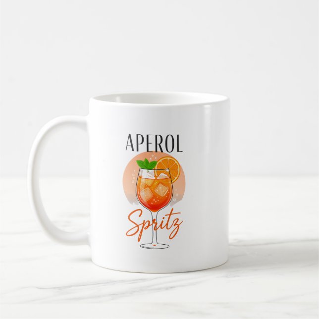 Taza De Café Diseño de cóctel Aperol Spritz (Izquierda)
