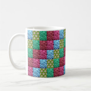 Taza De Café diseño de colcha floral