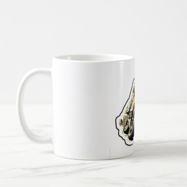 Taza De Café Diseño de Collage de Speed Rider (Izquierda)