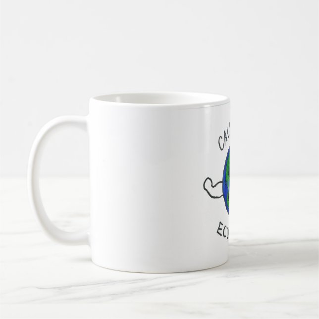 Taza De Café Diseño de conciencia ambiental (EcoFreak) (Izquierda)