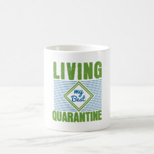 Taza De Café Diseño de Conciencia del Virus Corona en Cuarenten
