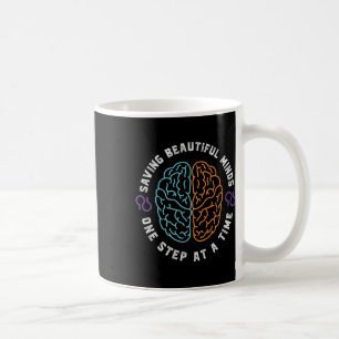 Taza De Café Diseño de Conciencia Soporte Mes Púrpura