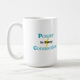 Taza De Café Diseño de Conexión de Energía Eléctrica –