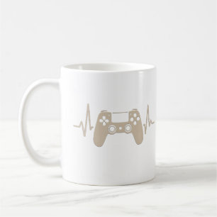 Taza De Café Diseño de controlador de gamer de latido
