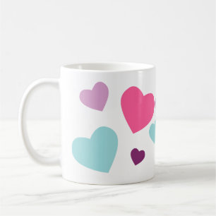 Taza De Café Diseño de corazón de bonito para cualquiera que am