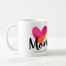 Taza De Café Diseño de corazón de mamá moderna linda