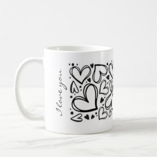 Taza De Café Diseño de corazón te amo