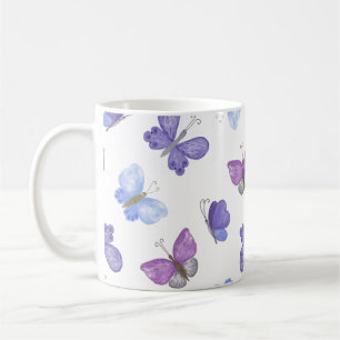 Taza De Café "Diseño de corazones dibujados a mano   Brillante 