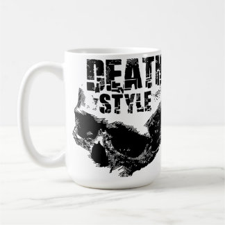 Taza De Café Diseño de cráneo de estilo de muerte