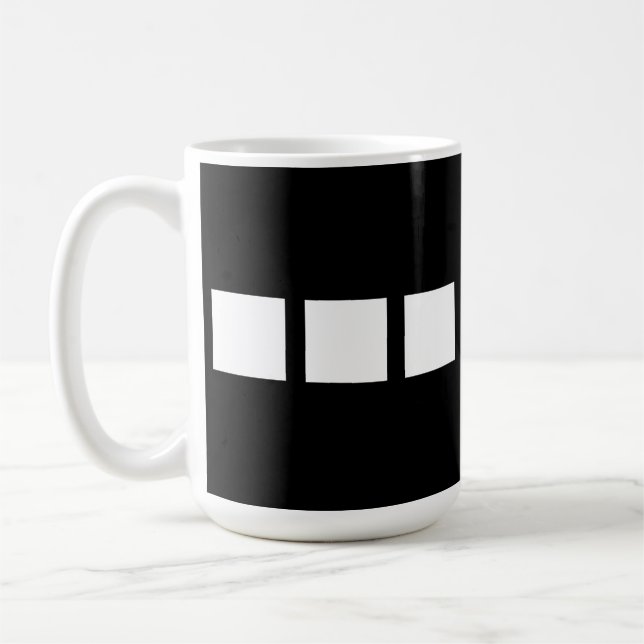 Taza De Café Diseño de cuadrado blanco (Izquierda)