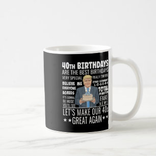 Taza De Café Diseño de cumpleaños 40 - Cumpleaños con cita dive