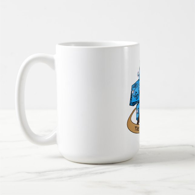 Taza De Café Diseño de dados de hechiceros (Izquierda)