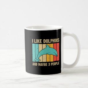 Taza De Café Diseño de delfín divertido para hombres mujeres de