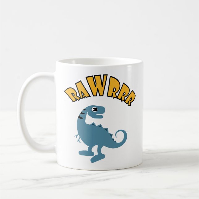 Taza De Café Diseño de dinosaurios bebés - Mug clásico (Izquierda)