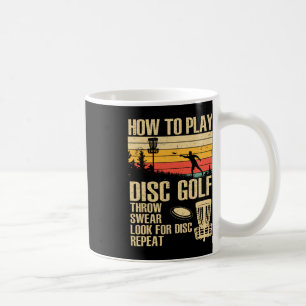 Taza De Café Diseño de Disc Golf para hombres y mujeres jugador