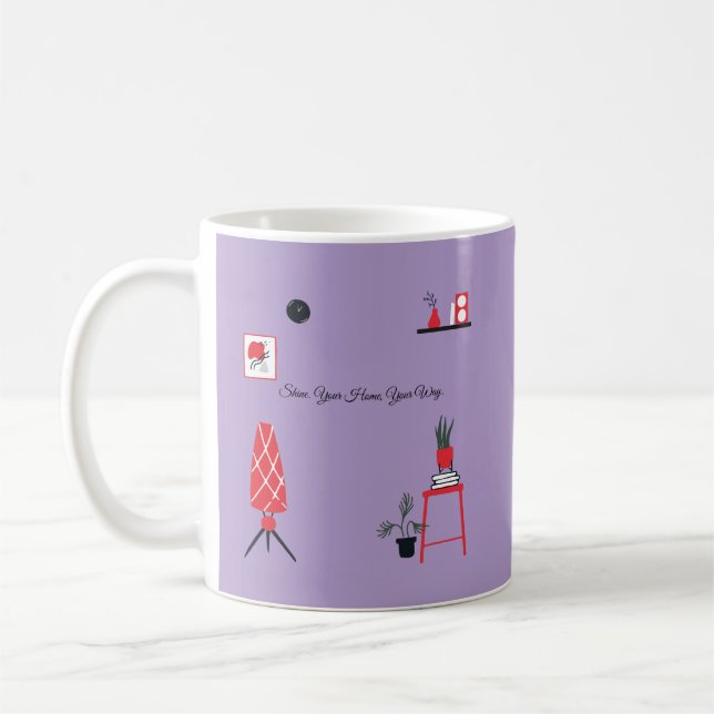 Taza De Café Diseño de Diy Estético Hogar para Mujeres (Izquierda)