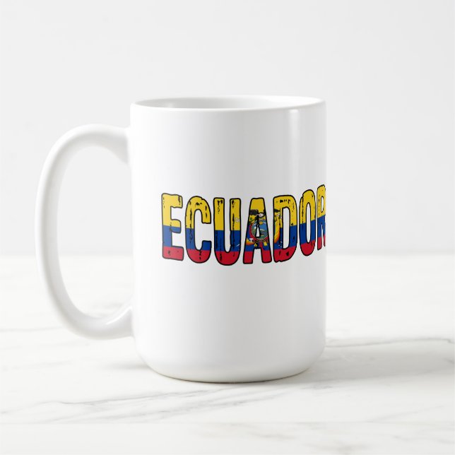 Taza De Café Diseño de Ecuador (Izquierda)