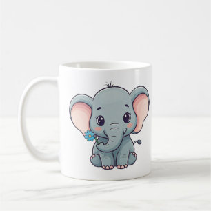 Taza De Café Diseño de elefantes para bebés al estilo de person