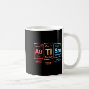Taza De Café Diseño de Elemento de Ciencia sobre Autismo Inspir