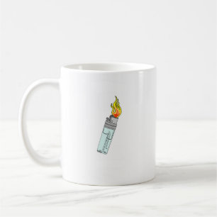Taza De Café Diseño de encendedor y llama