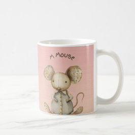 Taza De Café Diseño de enfermería: Adorable acento de ratón y r