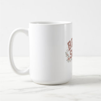Taza De Café Diseño de equipo de novia retro universitario