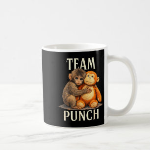 Taza De Café Diseño de equipo de puñetazos mono y oso lindo