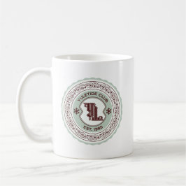 Taza De Café Diseño de Escudo de vacaciones Yuletide Club EST.