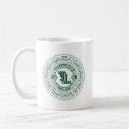 Taza De Café Diseño de Escudo de vacaciones Yuletide Club EST.