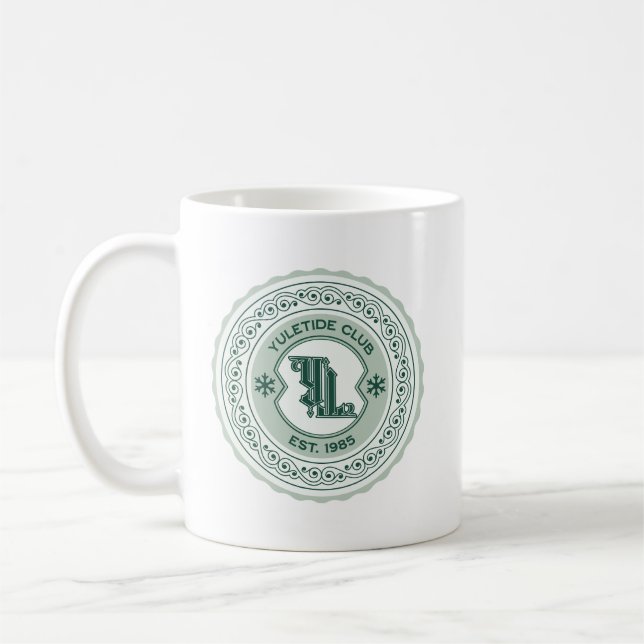 Taza De Café Diseño de Escudo de vacaciones Yuletide Club EST.  (Izquierda)