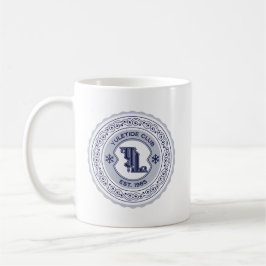 Taza De Café Diseño de Escudo de vacaciones Yuletide Club EST.