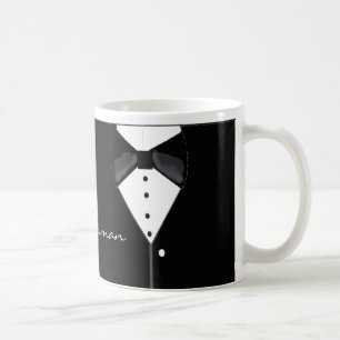 Taza De Café Diseño de esmoquin para padrino de boda