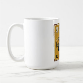 Taza De Café Diseño de explorador de aventuras de gato negro