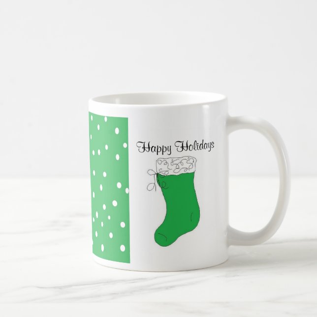 Taza De Café Diseño de Feliz Navidad (Derecha)