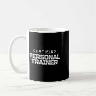 Taza De Café Diseño de Fitness Entrenador Personal Certificado