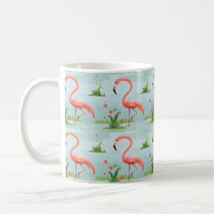 Taza De Café Diseño de Flamenco Rosa