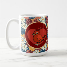 Taza De Café diseño de flores por todas partes