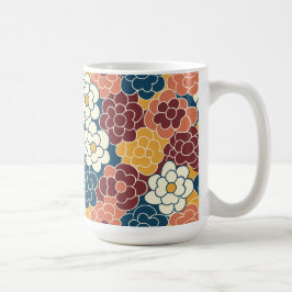 Taza De Café diseño de flores por todas partes
