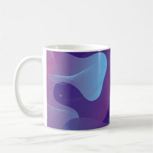 Taza De Café Diseño de fondo de degradado de color. Geometría a