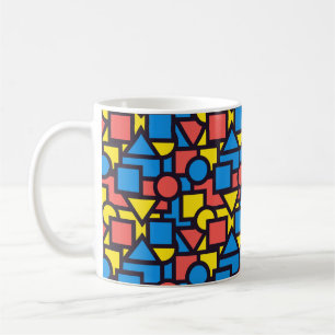 Taza De Café Diseño de formas abstractas coloridas y de Guay