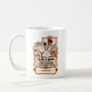 Taza De Café Diseño de foto de gato real personalizada