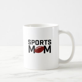 Taza De Café Diseño de fútbol para mamá deportiva