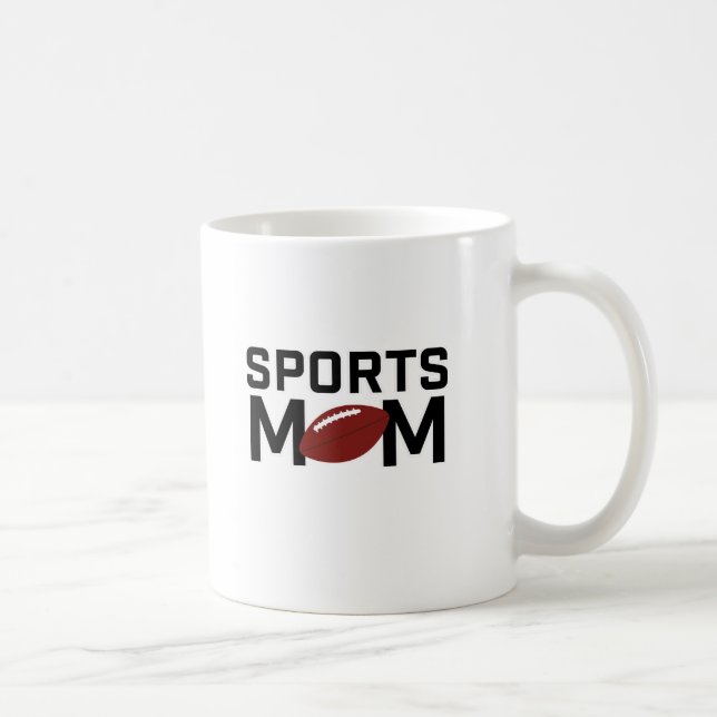 Taza De Café Diseño de fútbol para mamá deportiva (Derecha)